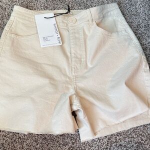Whimsy + Row Natasha Cream Shorts